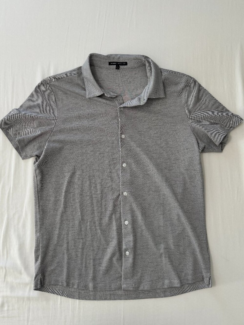 Robert Barakett Men's Whitner Button-Down Knit Shirt